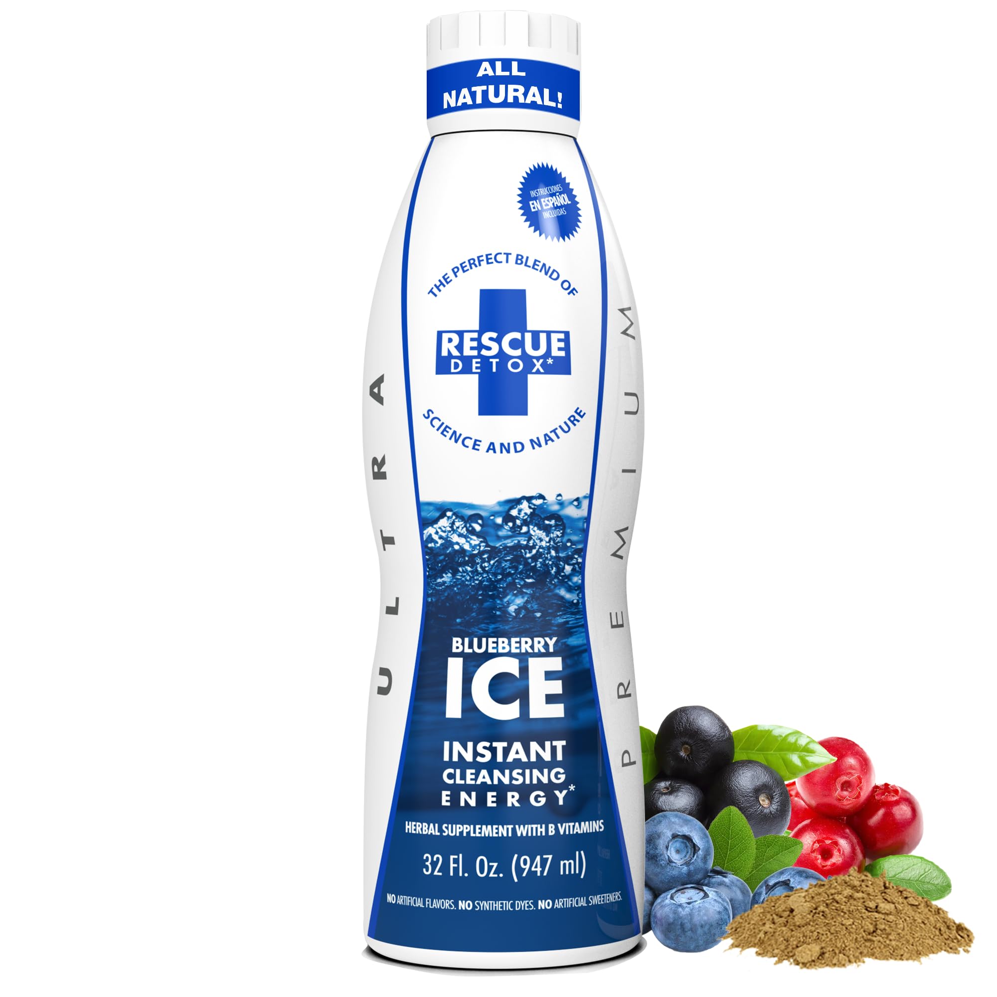 Amazon.com: Rescue Detox ICE - Blueberry Flavor | Maximum Strength